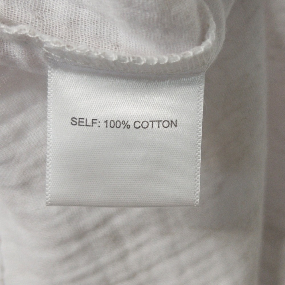 Laura Ashley White and Beige Floral Button-Front Blouse - Picture 16 of 16